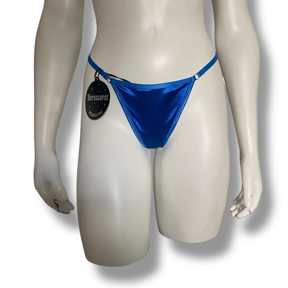 DollsKill | NWT’s Y2K blue bedazzled charm Horoscopez thong